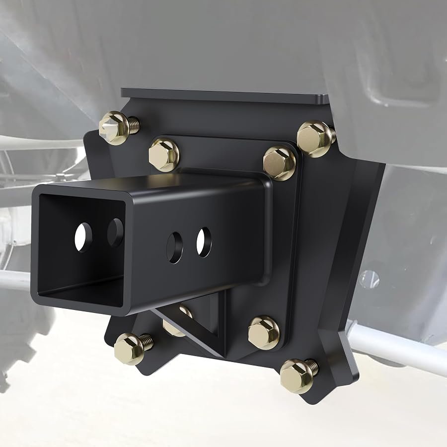 ECOTRIC bolt on 2 inch trailer receiver hitch for Polaris RZR XP 4 1000.