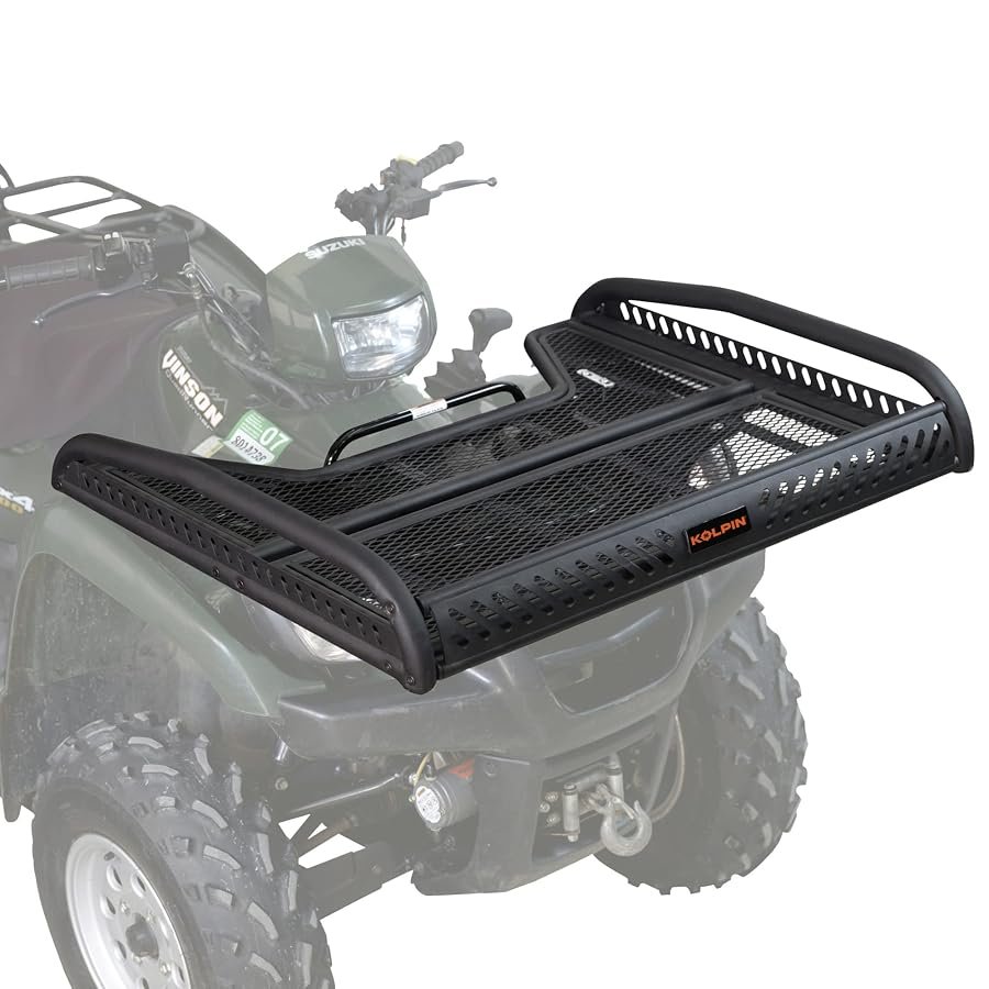 Black Kolpin 53400 flat ATV rack